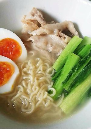 超簡単！豚バラスープのリメイクラーメン！-レシピのメイン写真