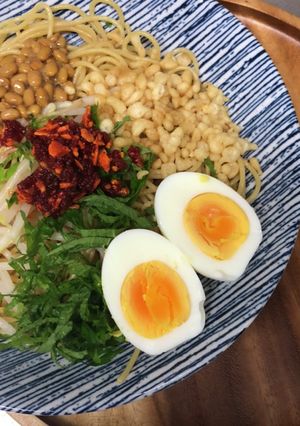 のっけ冷麺(黄えんどう豆麺)-レシピのメイン写真