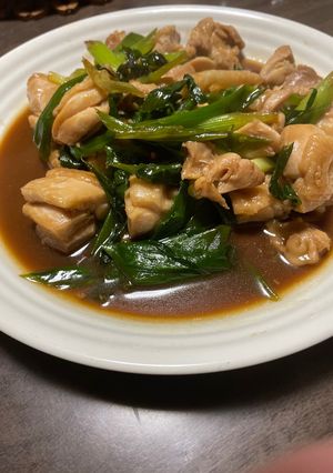 青ネギと鶏もも肉のこっくり炒め-レシピのメイン写真
