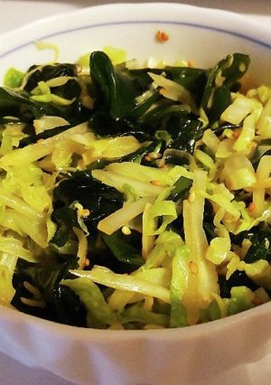 キャベツとワカメの中華風和え-レシピのメイン写真