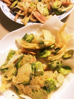 そら豆と新玉ねぎとギョニソーのかき揚げ♡-レシピのメイン写真