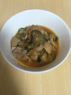 もも肉とナスのトマト煮-レシピのメイン写真