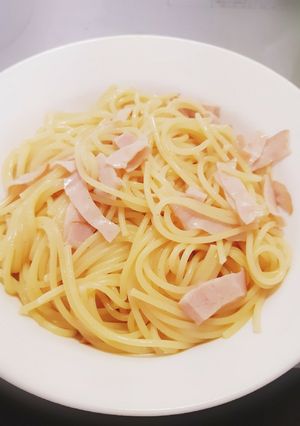 レンジで簡単◎ハムのコンソメパスタ-レシピのメイン写真