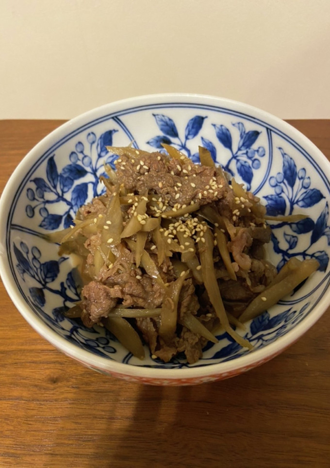 ご飯が美味しい　牛肉とごぼうの炒め煮-レシピのメイン写真