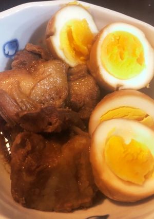 圧力鍋で簡単豚バラ肉の角煮と煮卵-レシピのメイン写真