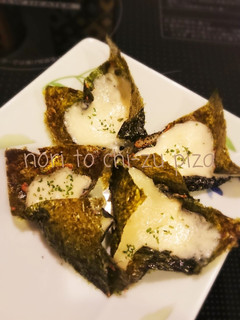 簡単♪すぐできる海苔とチーズのピザ-レシピのメイン写真