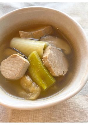 お刺身で!簡単ねぎま鍋風スープ-レシピのメイン写真