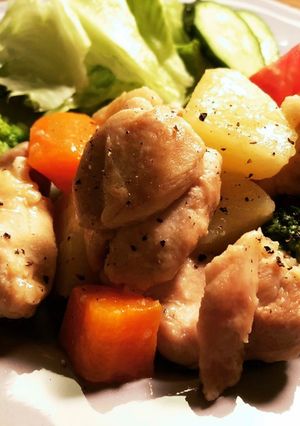 鶏肉とじゃがいもの塩バター-レシピのメイン写真