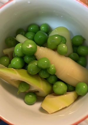 淡竹とえんどう豆の煮物-レシピのメイン写真