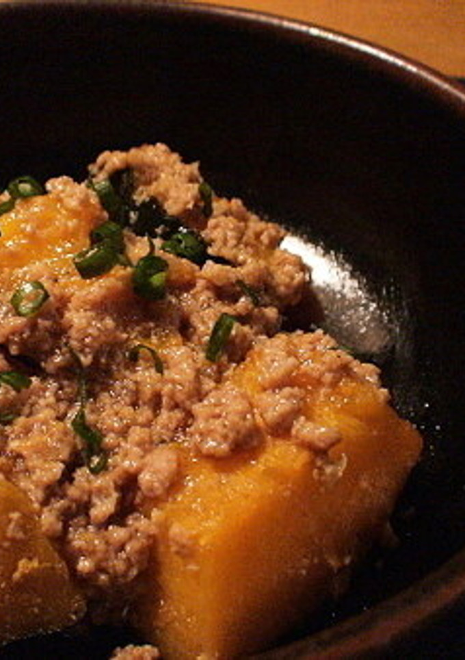 ＊基本のかぼちゃのそぼろ煮＊-レシピのメイン写真