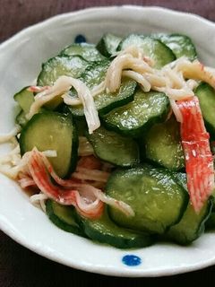 きゅうりとカニカマのポン酢和え-レシピのメイン写真
