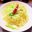 春キャベツとアンチョビのペペロンチーノ