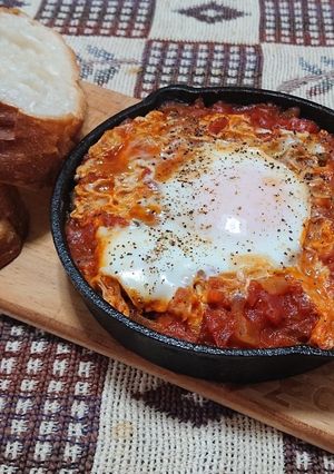 イスラエルの朝ごはん　シャクシュカ-レシピのメイン写真