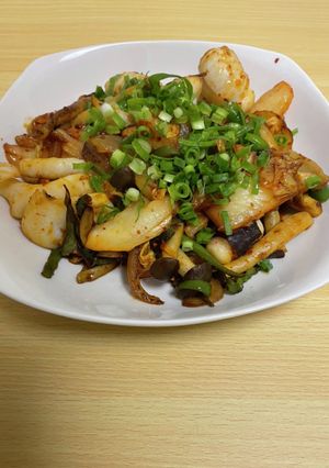 イカゲソのキムチ炒め-レシピのメイン写真