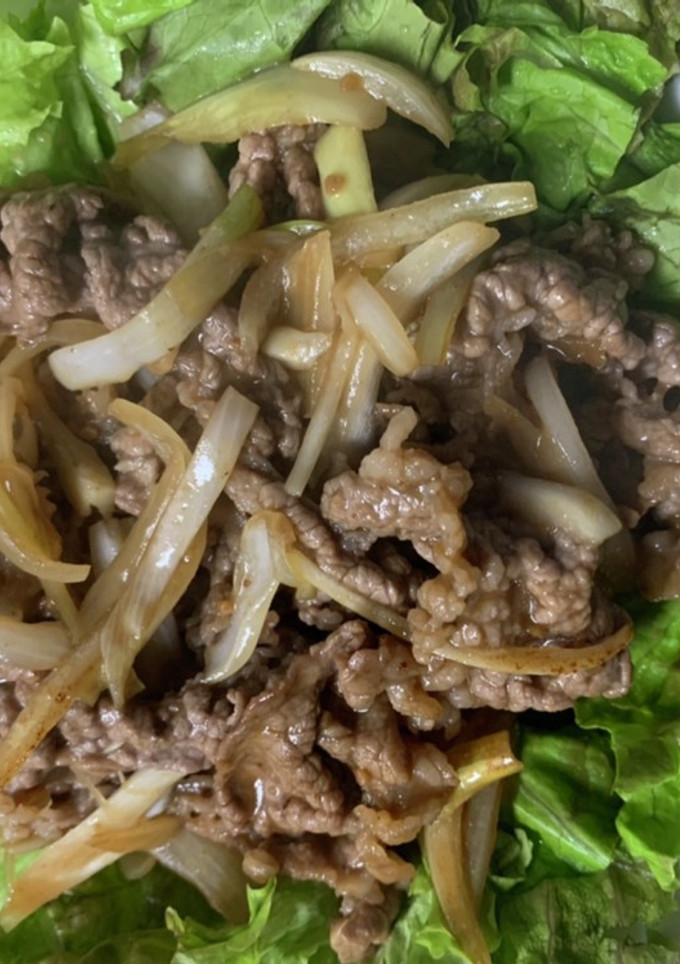 新玉ねぎと牛肉の炒め物　今夜のおかず-レシピのメイン写真