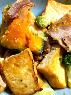 豚バラと厚揚げの炒め物-レシピのメイン写真