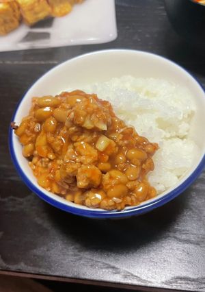 ご飯泥棒!麻婆納豆の作り方。-レシピのメイン写真