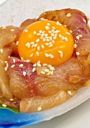 【信州佐久】鯉のユッケ風アレンジレシピ-レシピのメイン写真