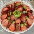 フルーツたくさんのせ鍋ごとプリン