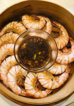 紹興酒漬け中華蒸しエビ-レシピのメイン写真