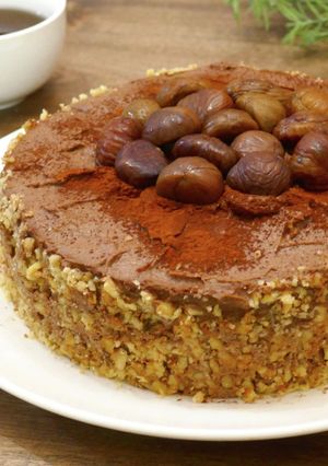 砂糖なし☆チョコのデコレーションケーキ-レシピのメイン写真