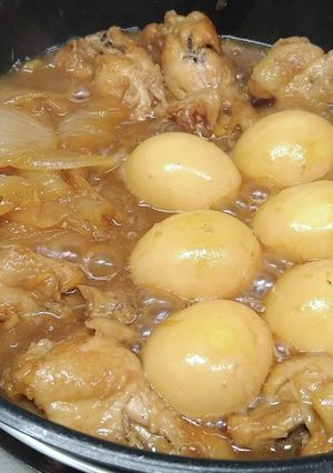 簡単やわらか鶏手羽元煮-レシピのメイン写真
