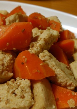 高野豆腐と人参の炒め煮♪-レシピのメイン写真