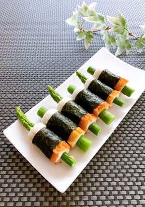 お弁当に★アスパラちくわの海苔巻き-レシピのメイン写真