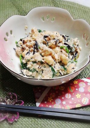 簡単!水煮大豆の白あえ風-レシピのメイン写真