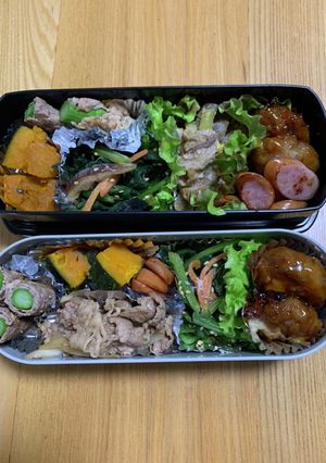 今日のお弁当 4.26 アスパラの肉巻き-レシピのメイン写真