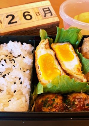 2021.4/26 中学生男子お弁当-レシピのメイン写真