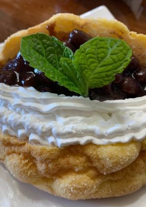 メロンパンで名古屋の餡トースト風-レシピのメイン写真