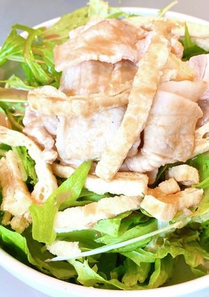 カリッフワッ　豚肉と油揚の冷しゃぶサラダ-レシピのメイン写真