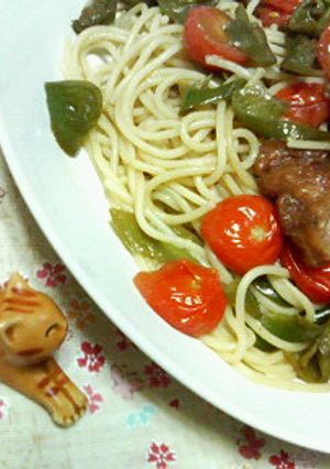 簡単✿唐揚げと野菜の❀バルサミコ✿パスタ-レシピのメイン写真