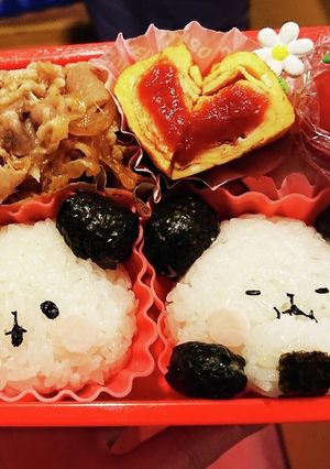 もちもちぱんだ おにぎり弁当-レシピのメイン写真
