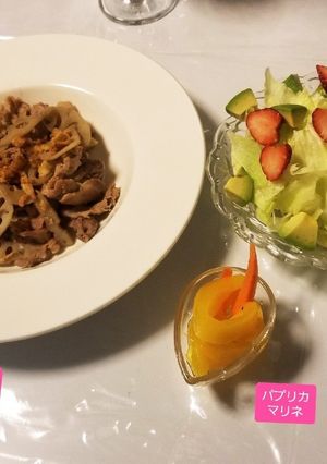 蓮根&豚肉生姜ｶﾞｰﾘｯｸ醤油炒め♡-レシピのメイン写真