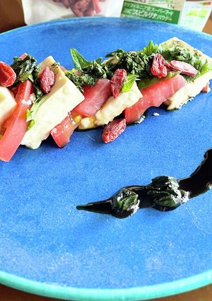 爽やか♪しそ香る塩麹の豆腐のカプレーゼ-レシピのメイン写真