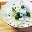 汁ごと冷凍グリーンピース☆炊き込みご飯
