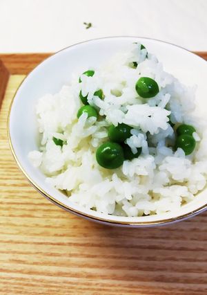 汁ごと冷凍グリーンピース☆炊き込みご飯-レシピのメイン写真