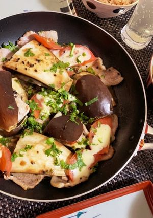 米ナスと豚肉の味噌チーズミルフィーユ-レシピのメイン写真