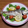 "よるくま"の焼き魚