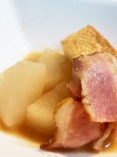 ベーコンで大根の味噌煮-レシピのメイン写真