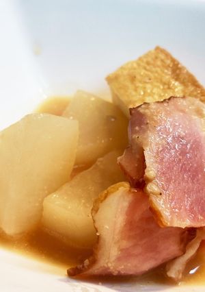 ベーコンで大根の味噌煮-レシピのメイン写真