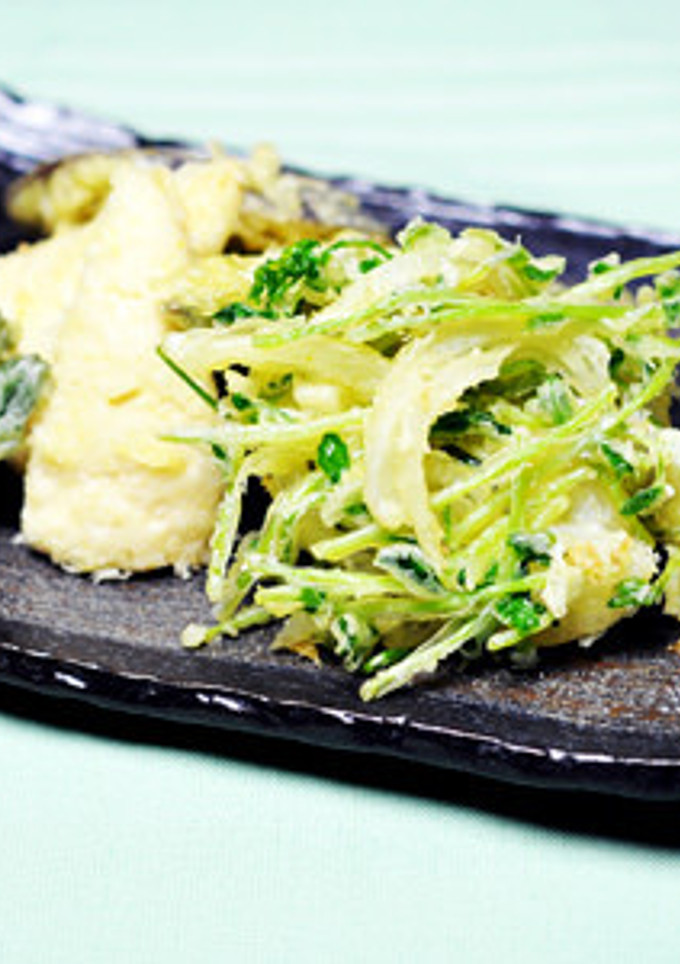 豆苗のかきあげ-レシピのメイン写真
