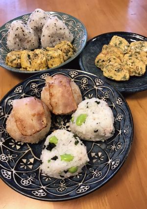 ３種類のおむすび♡ランチ♡覚書です-レシピのメイン写真