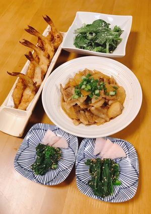 ある日の夕飯♡ふぐの天ぷら♡覚書です♡-レシピのメイン写真
