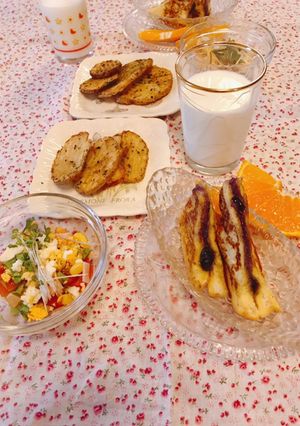 フレンチトースト♡朝食♡覚書､記録です-レシピのメイン写真