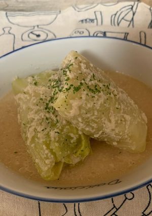 ＪＫ考案ロールキャベツの酒粕煮-レシピのメイン写真