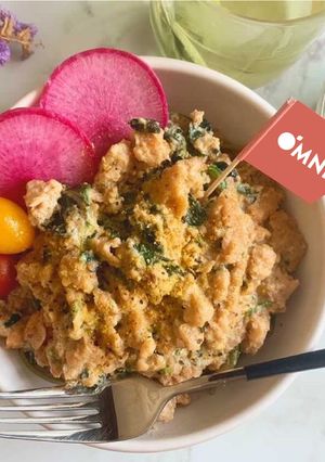 OMNIミンチのごま豆乳汁なし坦々麺-レシピのメイン写真