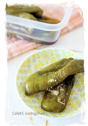 素材一品だけおかず、ピーマンのさっぱり煮-レシピのメイン写真